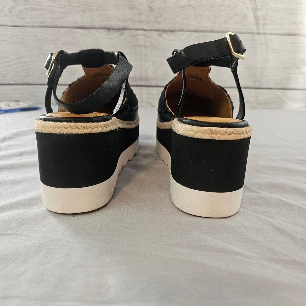 Free People Size 8 Black Morning in Mykonos Espadrille Platform Shoe NWOT NWOB - Picture 8 of 16